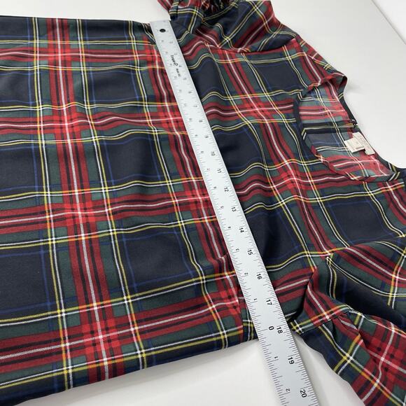 J. Crew Blouse Plaid Short Sleeves Ruffle Dark Academia School Girl Preppy XS - Picture 10 of 10